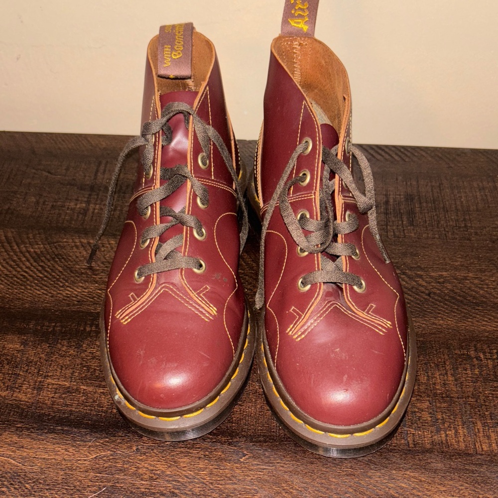 Dr. Martens Cherry Red Leather Boots